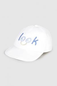 Детская хлопковая кепка с козырьком Mayoral, белый