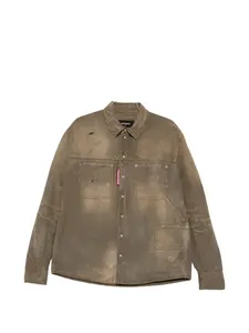 Рубашка с нагрудным карманом Dsquared2, зеленый