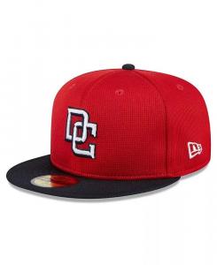 Мужская кепка Red Washington Nationals 2024, практика ватина 59FIFTY New Era, красный