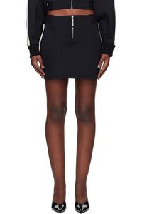 Неопреновая мини-юбка с разрезом Palm Angels, мультиколор