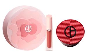 GIORGIO ARMANI 520 Limited Nude Pink Lambskin Air Cushion Box набор косметики Natural Complexion