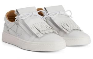 GZ94 Kiltie Кожаные кроссовки низкие Giuseppe Zanotti Белый