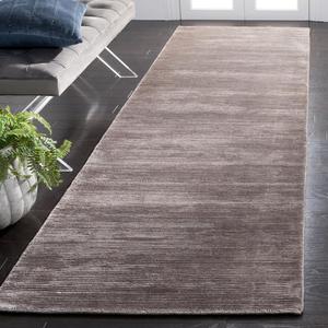 Ковер-дорожка SAFAVIEH, 92 x 305 см, Mirage Collection, Graphite, современный дизайн, идеально для помещений с высокой проходимостью: прихожая, ванная комната и кухня (MIR234R-310)