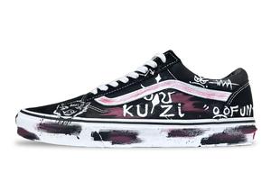 Vans Old Skool Fairyland Menghua устойчивые к истиранию низкие кроссовки для скейтбординга унисекс black white
