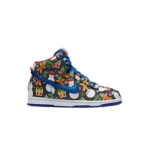 Кроссовки Nike Concepts x SB Dunk High PS 'Ugly Christmas Sweater' 2017, разноцветный