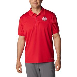 Мужская поло Columbia Scarlet Ohio State Buckeyes PFG Tamiami Omni-Shield Unbranded