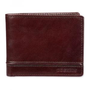 Мужской чемодан Dockers RFID с деталями трубопровода, цвет Cordovan