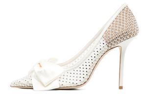 Туфли-лодочки из кожи 90 мм с бантом Jimmy Choo, Original Shoe Box Included