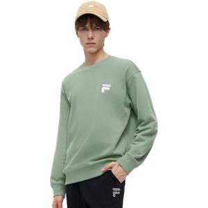 Свитшот унисекс серо-зеленый камень FILA FUSION