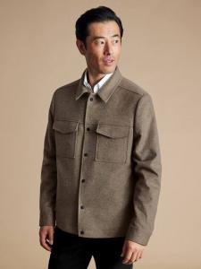 Куртка из австралийской шерсти мерино Charles Tyrwhitt, Oatmeal