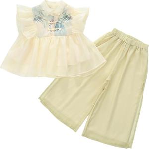 Детский двухкомпонентный комплект с юбкой и стойкой PROTECTCAMEL, bamboo grace chinese style clothing sets