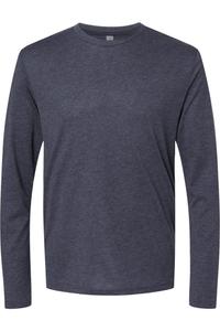 Футболка унисекс с длинным рукавом Next Level Triblend, цвет vintage navy