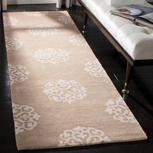 SAFAVIEH Soho Collection ковер 61 x 92 см Beige/Ivory SOH724B ручной работы медальон из шерсти и вискозы