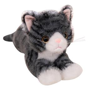 Плюшевая кукла Kitten Comfort Dolls высота 40см/53см Happy Fish, серый