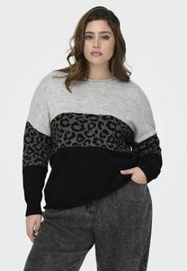 Свитер CARJADE ANIMAL LS O-NECK ONLY Carmakoma, серый