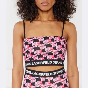 Облегающий топ Karl Lagerfeld, розовый