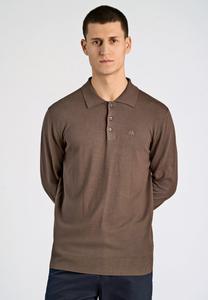 Поло Lindbergh LONG SLEEVE , Dk Beige/Brown