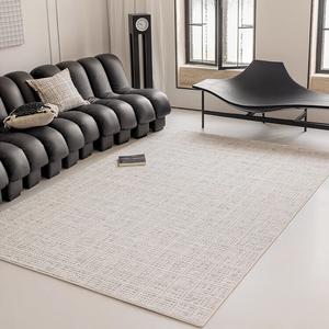 Budis Ковер 140х200 см из диатомовой земли для гостиной, водонепроницаемый, устойчивый к пятнам, без стирки, с эффектом 3D, кремовый