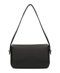 Сумочка с эффектным ремешком с застежкой. Kazar, черный