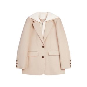 ELLE Деловой костюм женский Camel с воротником утолщенный