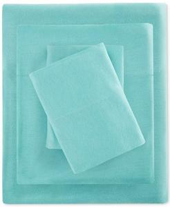 Комплект простыней из смесового хлопка трикотажной вязки Intelligent Design, синий