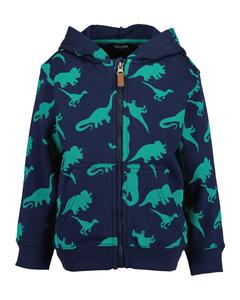 BLUE SEVEN Толстовка с молнией в цвете Navy, Cyan Blue