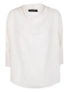 Блузка с рукавами три четверти Fabiana Filippi, нейтральный