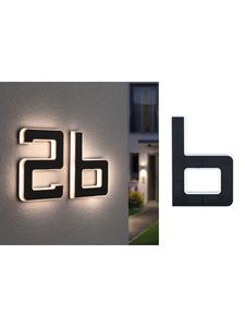Солнечный светодиодный светильник в виде буквы B для подсветки номера дома Paulmann