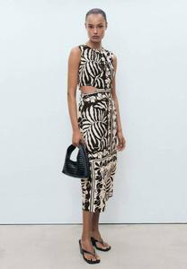 Повседневное платье WITH CUT-OUT Mango, черный