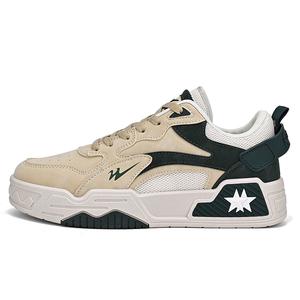 Низкие скейтерские кроссовки мужские DOUBLE STAR 88, бежевый зеленый