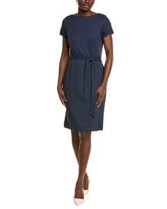 Платье-футляр с поясом Brooks Brothers, синий