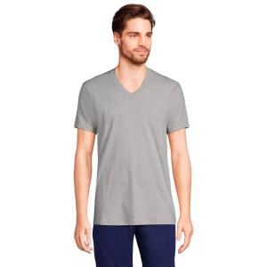 Мужская футболка Big & Tall (3 шт.) с v-образным вырезом Lands' End, черный