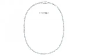 Matrix Tennis Колье Swarovski, серебро белый