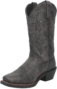 Мужские вестерн-сапоги Laredo 12 с инкрустацией и квадратным носком - 68557 Dan Post, черный