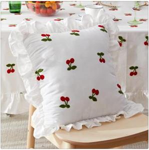 DUYHBAWRS Наволочка Nordic Leaf с кружевом