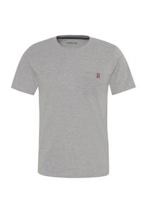 Мужская футболка с V-образным вырезом и нагрудным карманом Manguun, цвет Grey Melan