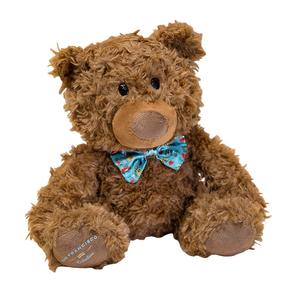 Плюшевая кукла Ugly Cute Bow Tie Bear высотой 23 см MLING, светло-голубой