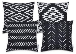 Наволочка Paco Home Cuscino 4 er Set, черный