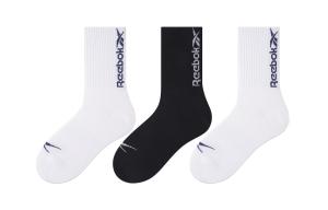 Унисекс гольфы Mid Calf Reebok, 3 pack (2 белый/1 черный)