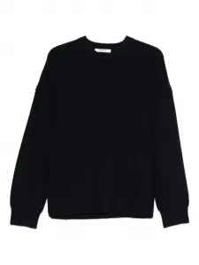 Рифленый свитер с круглым вырезом 6397, синий