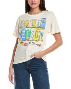 Футболка Boyfriend с принтом Daydreamer Willie Nelson, белый