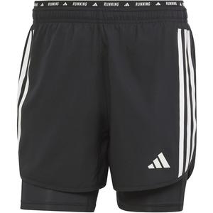 Шорты с тремя полосками 2-в-1 Adidas, черный