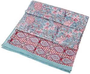 Покрывало с принтом, покрывало на кровать и диван, настенная подвеска ручной работы, настенная ткань - дизайн 28, красный, хлопок, размер: двуспальный 225*275 см Guru-Shop