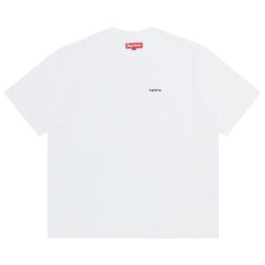 Футболка Supreme с короткими рукавами и карманами, цвет Белый