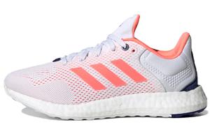 Кроссовки женские Pure Boost 21 с низким верхом, белые/оранжевые Adidas