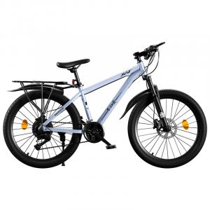 Велосипед Youth & Student с дисковым тормозом из высокоуглеродистой стали 361°, sierra синий, spoke wheel