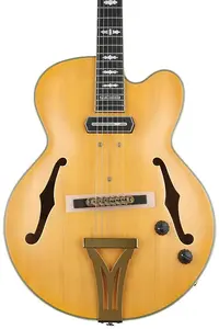 Электрогитара Ibanez PM3C Pat Metheny Signature Hollowbody - натуральный янтарный, с низким блеском