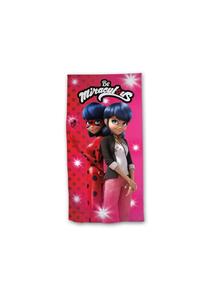 Полотенце банное Cofi Miraculous Ladybug, 70x140 см, красный