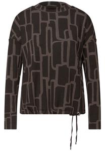 STREET ONE Лонгслив в цвете Brown, Dark Brown