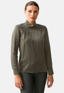 Блуза MIT STEHKRAGEN Alba Moda, оливковый